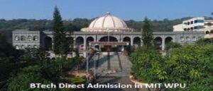 Direct Btech Admission in MIT-WPU Pune